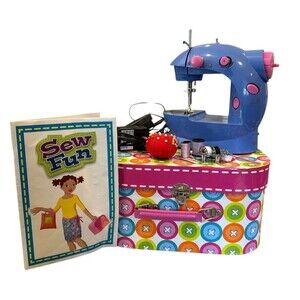 Alex Sew Fun Kids Beginner Sewing Machine w/ Case Manual Foot Pedal Thread WORKS